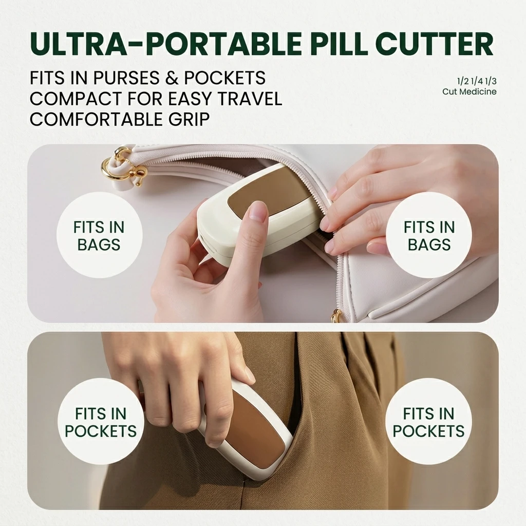 Premieragers.com - Pill Cutter & Splitter - Cut, Store, and Go