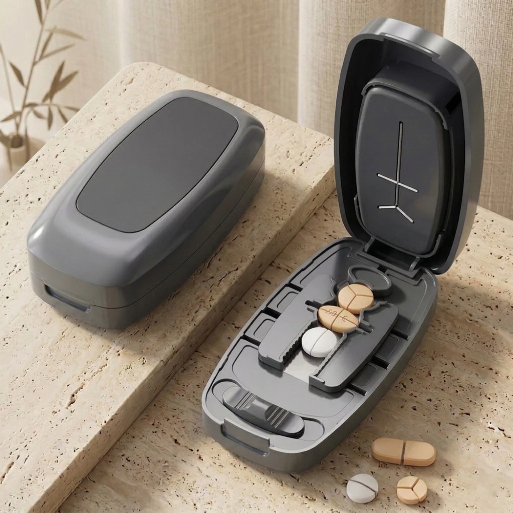 Premieragers.com - Pill Cutter & Splitter - Deep Gray