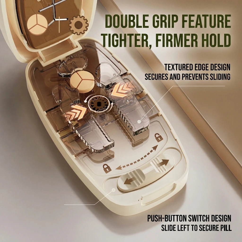 Premieragers.com - Pill Cutter & Splitter - Double Grip Feature