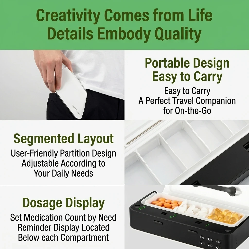 Premieragers.com - Smart Pill Dispenser - Creativity Comes from Life Details Embody Quality