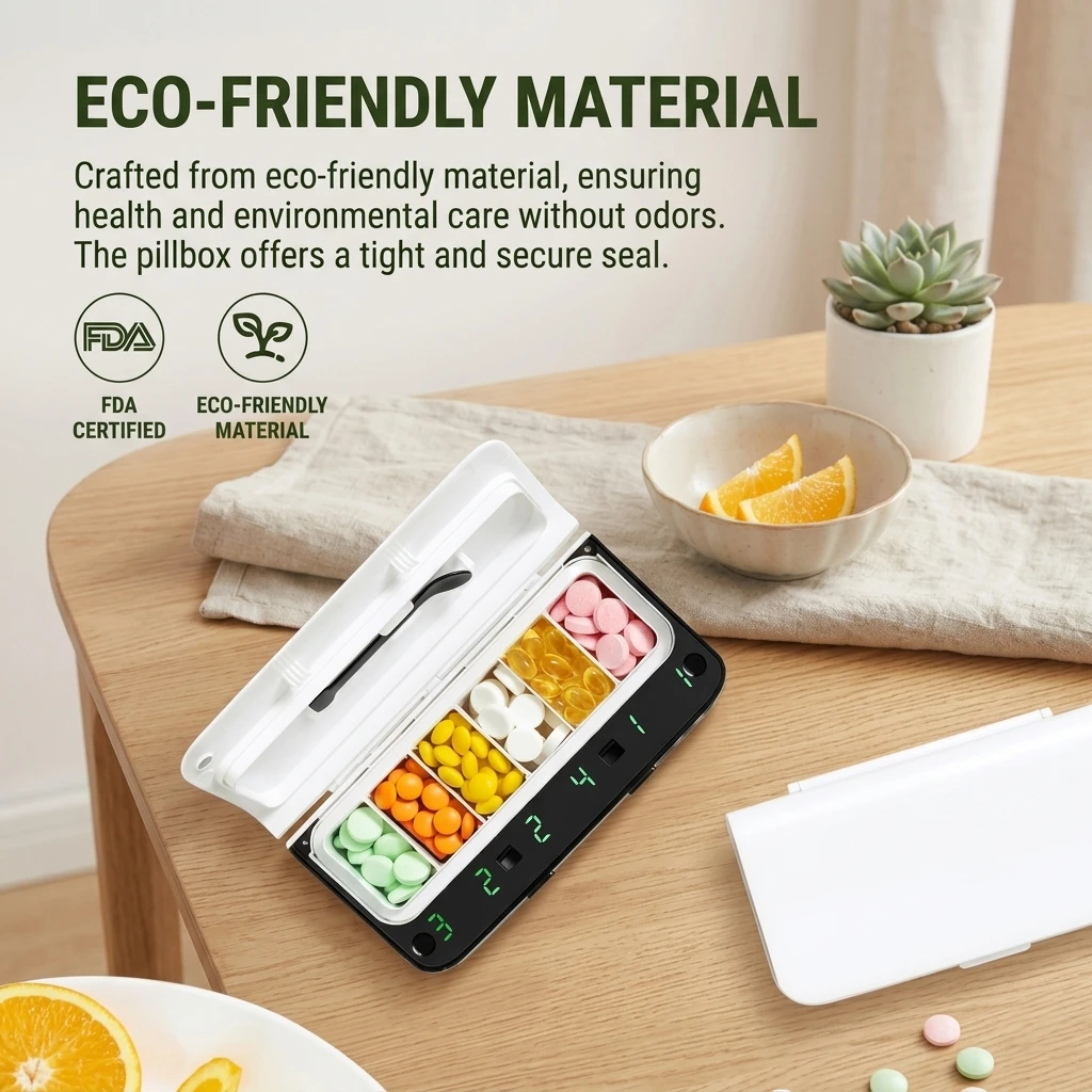 Premieragers.com - Smart Pill Dispenser - ECO-FRIENDLY MATERIAL
