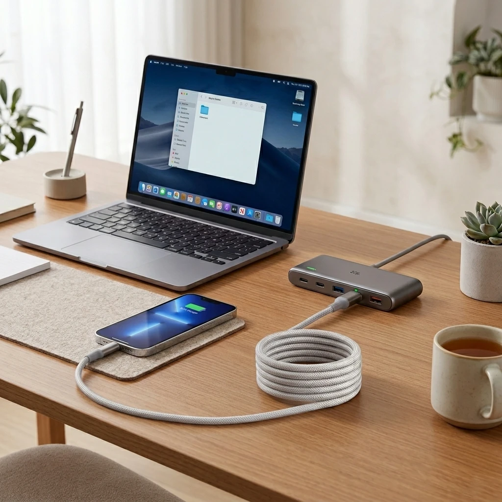 Premieragers.com - Easy-Snap 4-in-1 Magnetic Fast Charging Cable