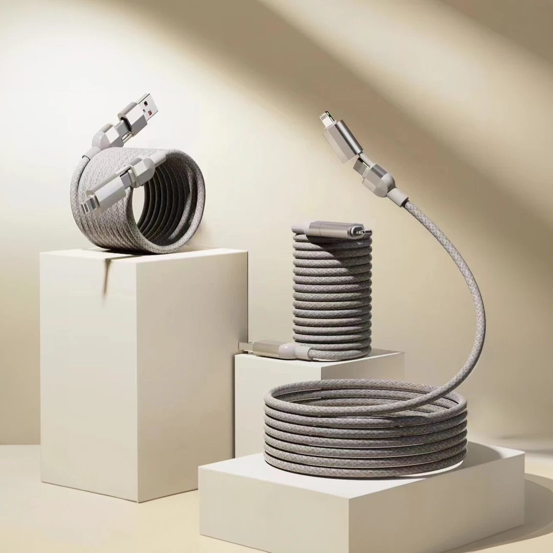 Premieragers.com - Easy-Snap 4-in-1 Magnetic Fast Charging Cable