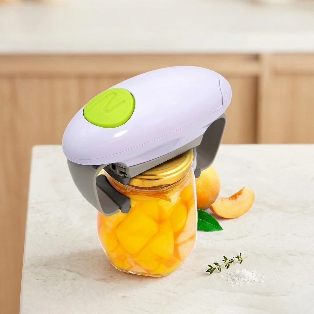 Effortless Automatic Jar Opener – Hands-Free Universal Lid Remover for Seniors & Arthritis