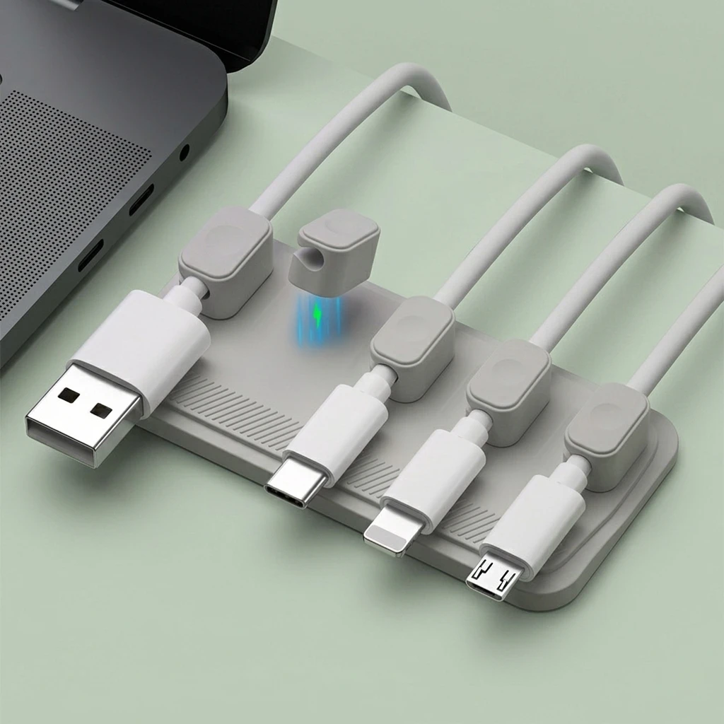 Premieragers.com - Magnetic Cable Organizer Space Grey Color