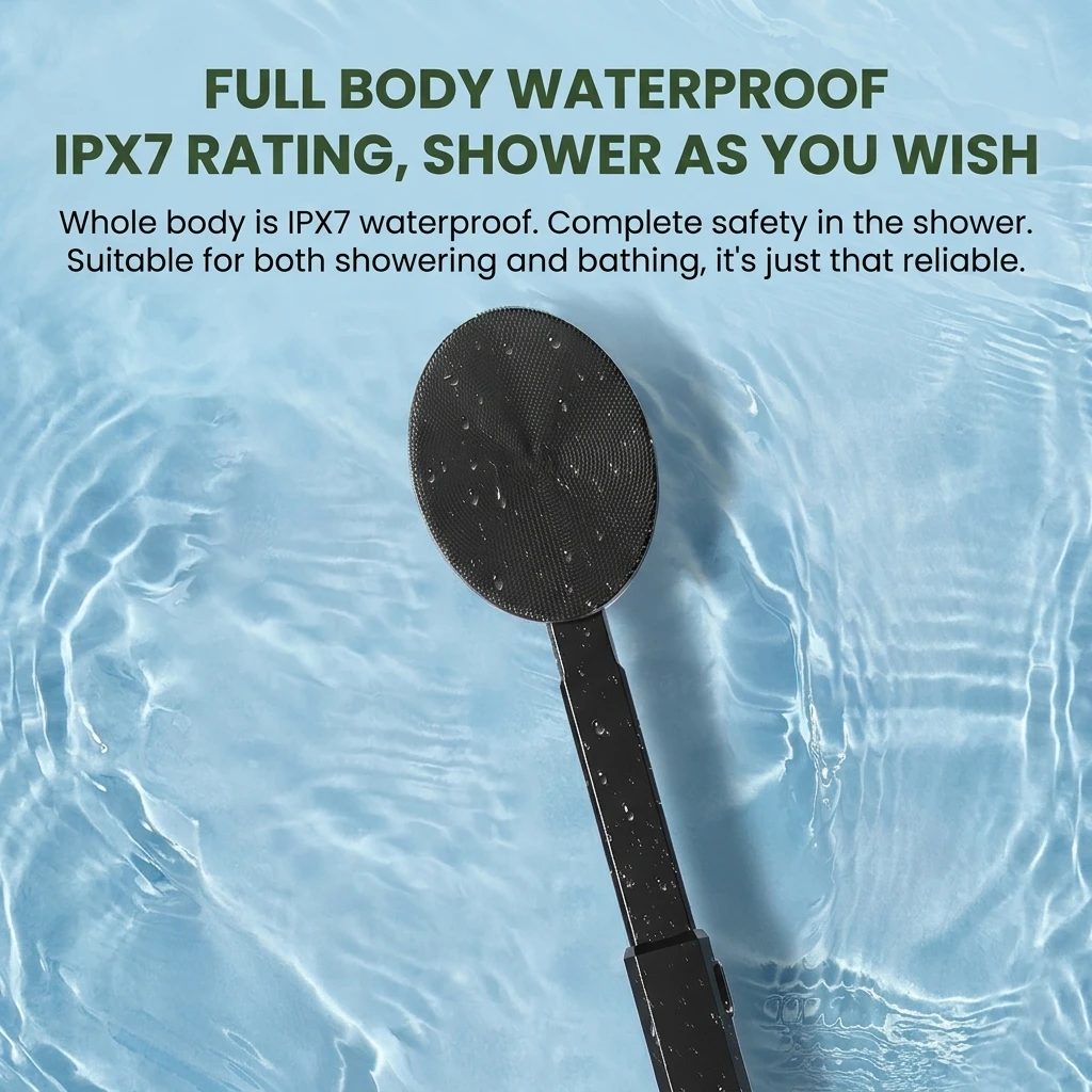 premieragers.com - Bend-free electric shower brush - Full Body Waterproof Ipx7 Rating Shower As You Wish