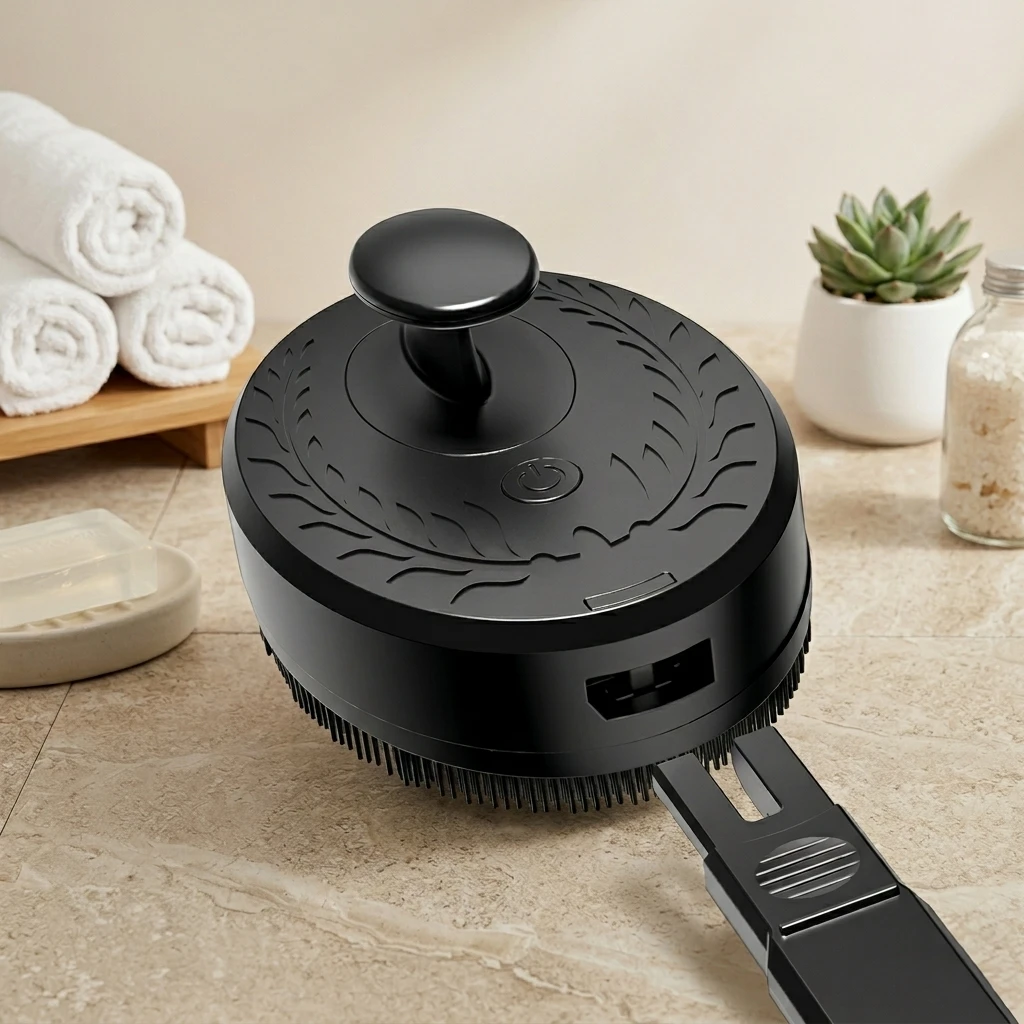 premieragers.com - Bend-free electric shower brush close up