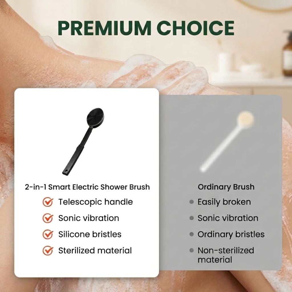 premieragers.com - Bend-free electric shower brush premium choice