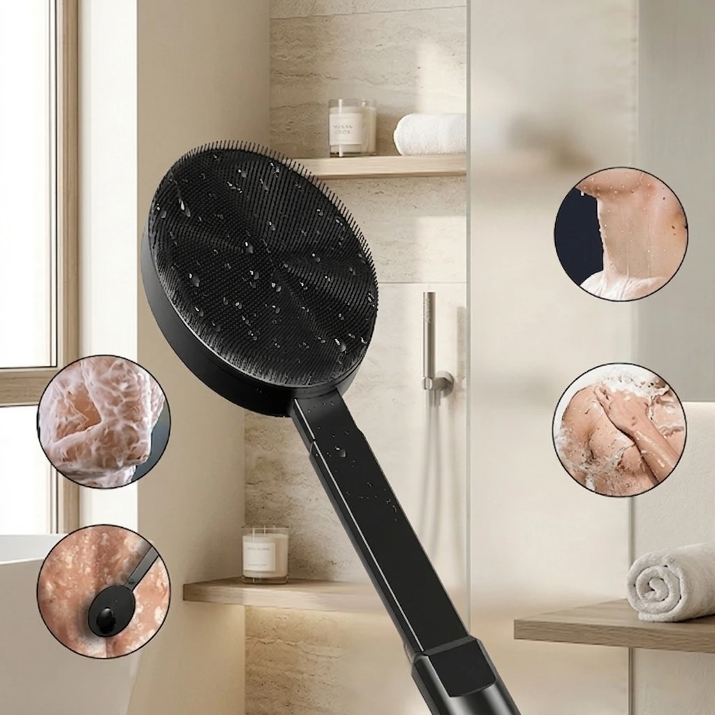 premieragers.com - Bend-free electric shower brush product photos 2