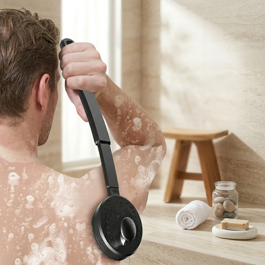 premieragers.com - Bend-free electric shower brush product photos 3