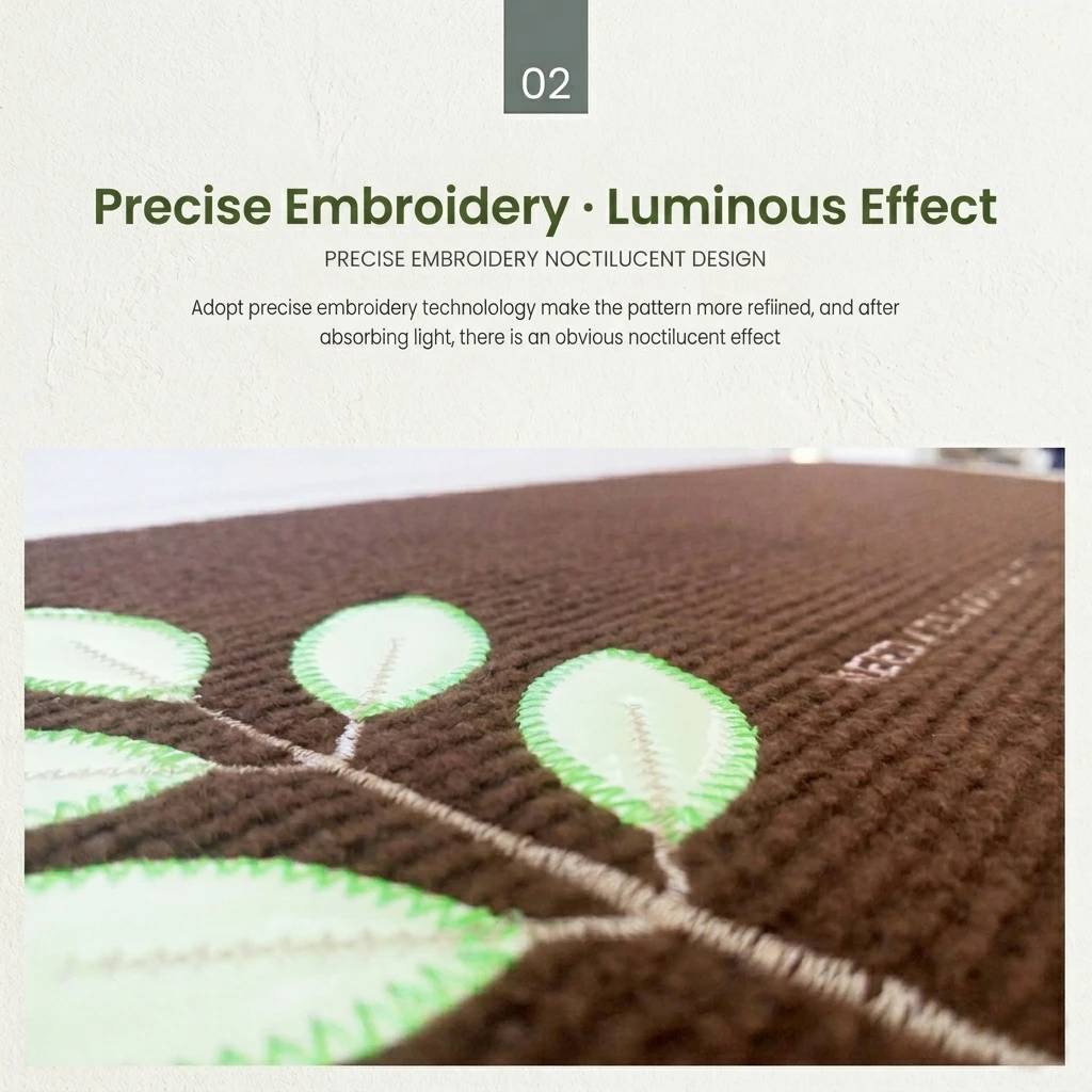 premieragers.com - Luminescent Anti-Slip Stair Mats - Precise Embroidery Luminous Effect
