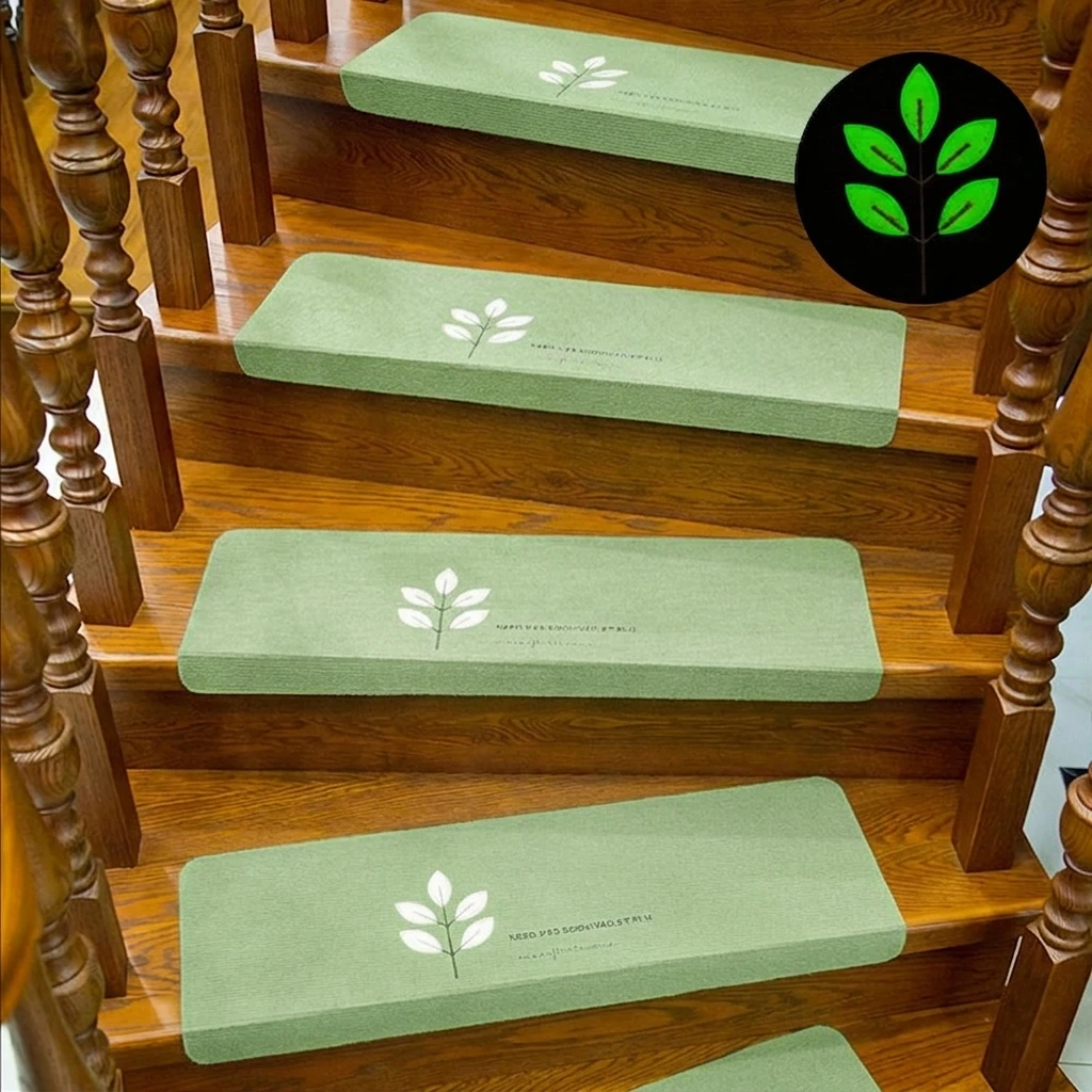 premieragers.com - Luminescent Anti-Slip Stair Mats - Sage Green